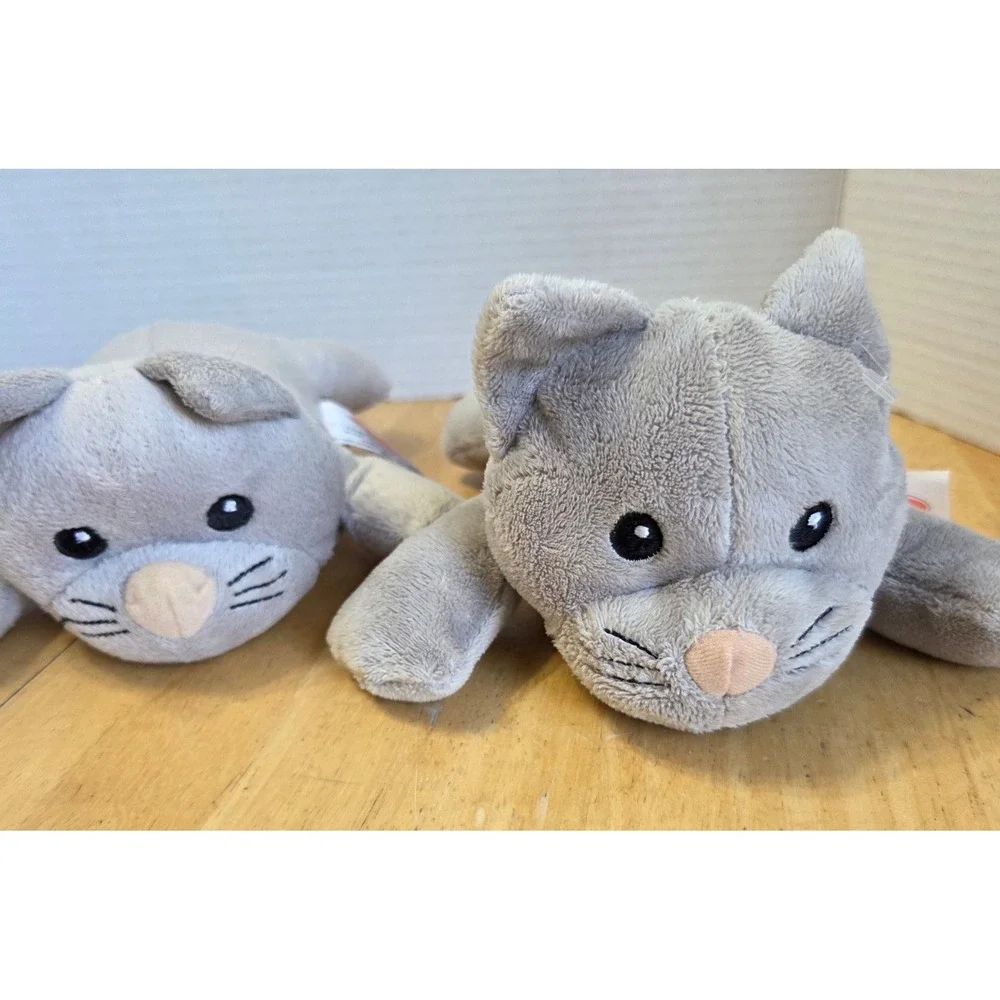 Melissa and Doug Lot of 3 Plush Kitty Cat Kitten Stuffed Animal Floppy Toy  9 in